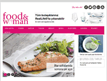 Tablet Screenshot of foodandwoman.com